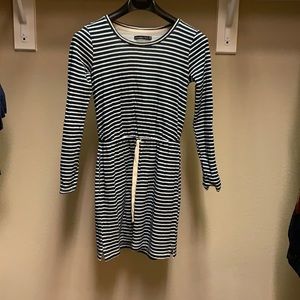 Abercrombie striped long sleeve dress